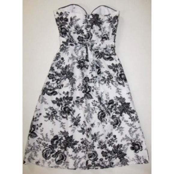 WHBM strapless floral Dress Sundress sweetheart 0 - Picture 3 of 3
